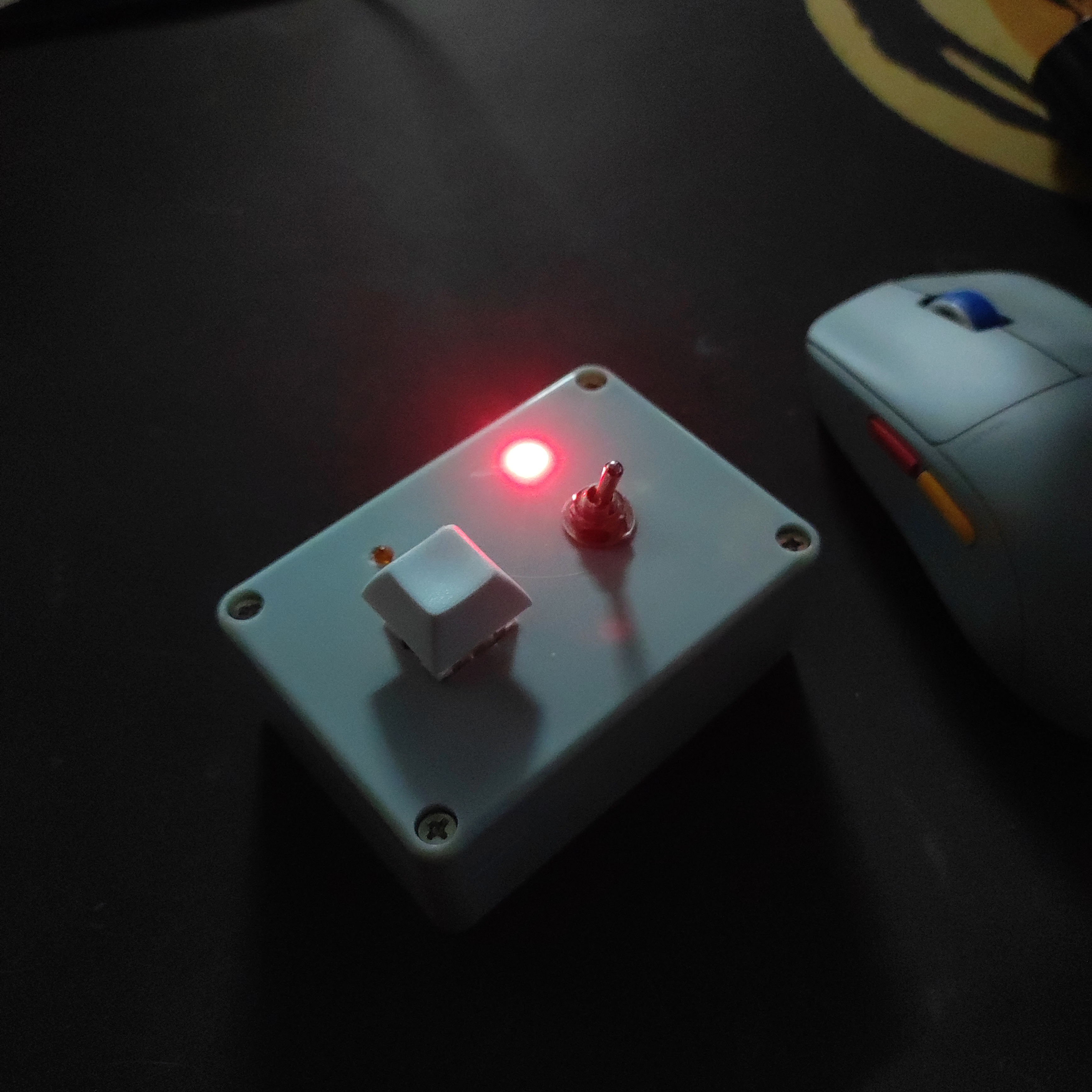 Fully-assembled box with white lighting - On