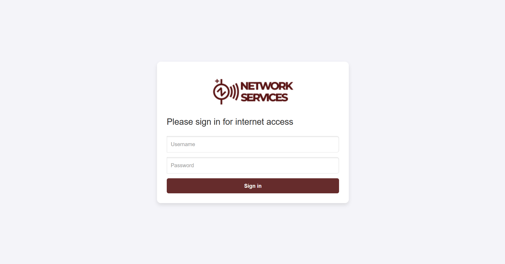 Customized captive portal